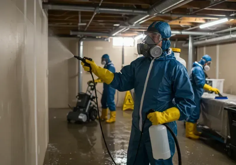 Basement Sanitization and Antimicrobial Treatment process in Port Orchard, WA